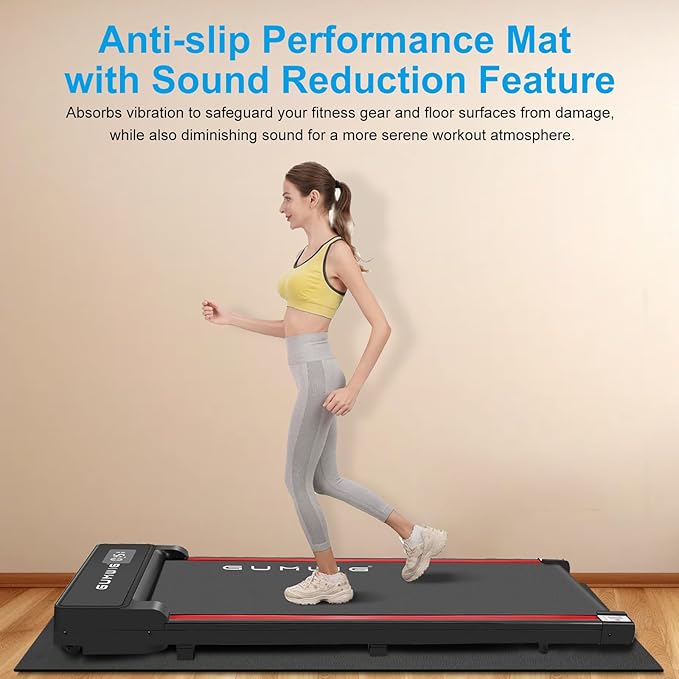 Exercise Equipment Mat for Home Gym to Protect Carpet,60"x30" with 2 Pcs for Yoga Training Matt,Suit for Treadmill Walking pad,Rower Machine,Elliptical,Workout or Fitness GUMWIG