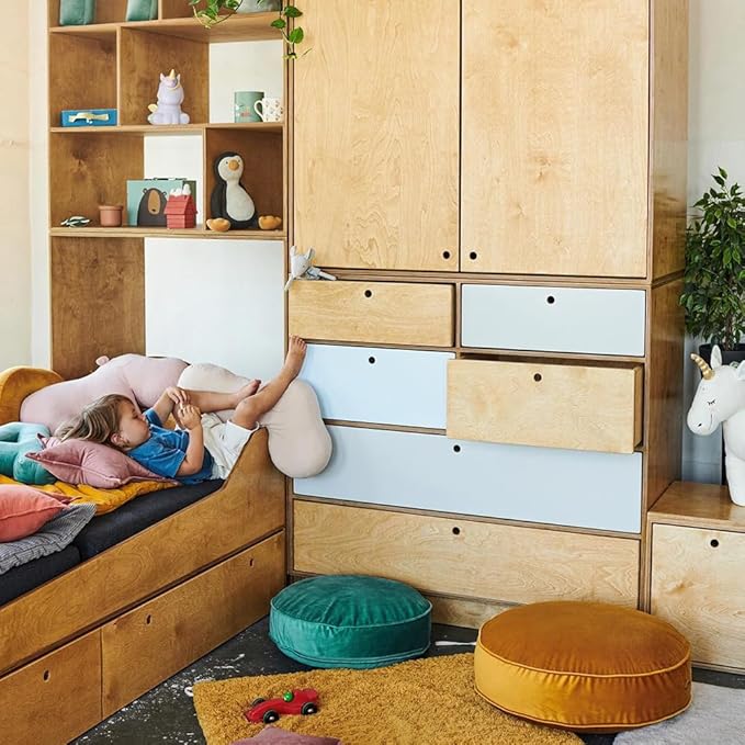 Round Floor Pillow Cover Velvet Throw Seating Pouf Yoga Meditation Cushion Plush Case Reading Room Decor Cover Only (19.7IN, Green)