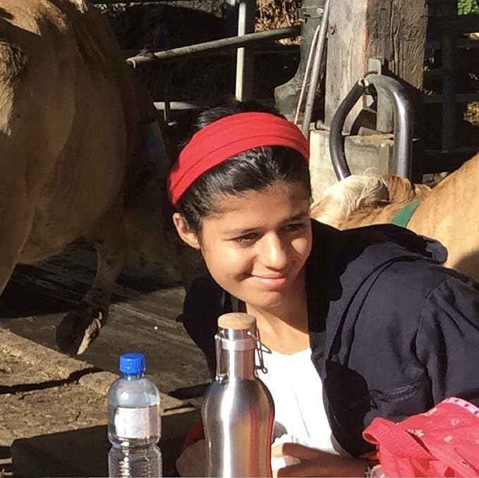 Kenz Laurenz Soft and Stretchy Elastic Cotton Headbands, Pack of 12, Purple