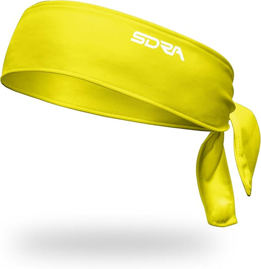 Suddora Tie Headband, Unisex Fabric Sweatband, Moisture Wicking Performance Blend Fabric, Head Tie for Karate, Running, Cycling, Tennis, Cosplay for Ninja Halloween, One Size Fits All