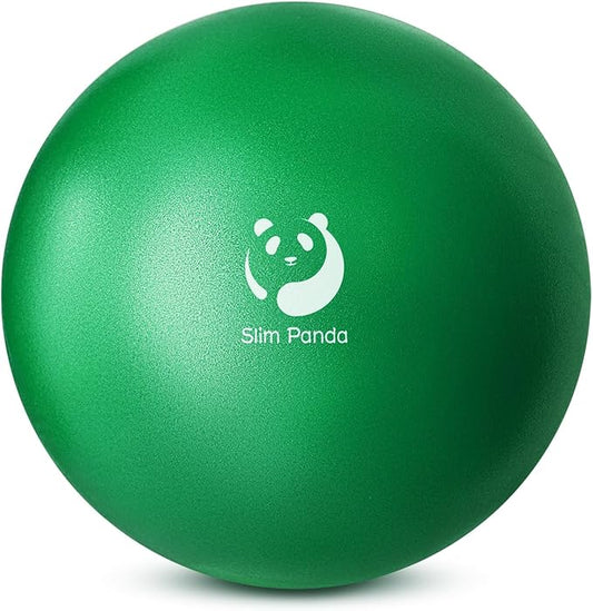 Slim Panda Pilates Ball, 9 Inch Small Exercise Ball, Anti Burst Mini Yoga Ball for Stability, Workout, Barre, Core Strength, Physical Therapy, Balance, Stretching