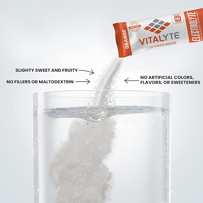 Vitalyte Electrolytes Packets Isotonic Sports Drink | Electrolytes Powder Packets Sports Nutrition Electrolyte Replacement Drinks Dehydration Relief Packets