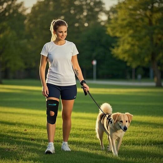 Hinged Knee Brace for Women/Men - Adjustable Knee Immobilizer with Locking Side Stabilizers for ACL/PCL/MCL Ligament Injuries, Meniscus Tear, Arthritis, Post Surgery Recovery