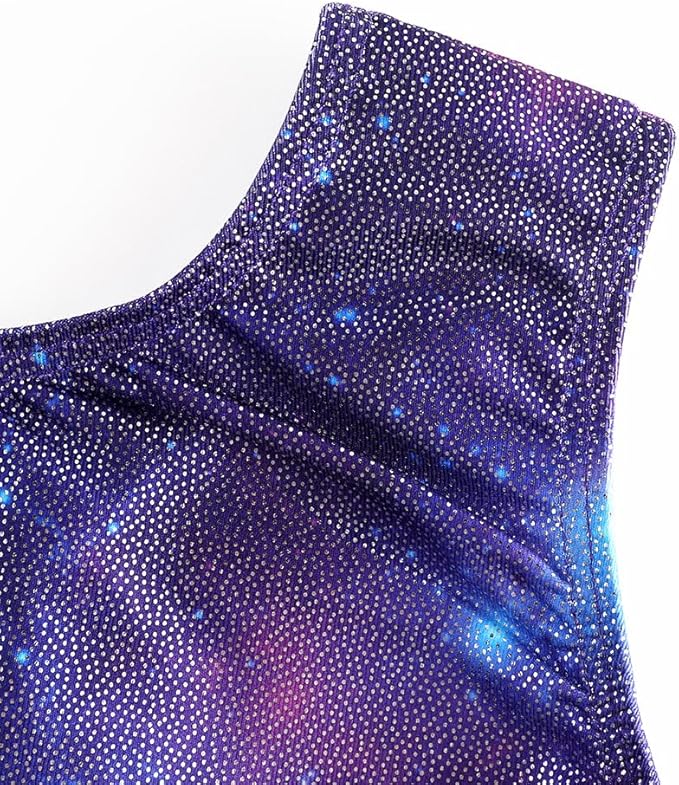 EQSJIU Leotards for Girls Gymnastics Sleeveless Sparkly Toddler Tumbling Outfits Dance Clothes Biketards for Kids 1-10 Years
