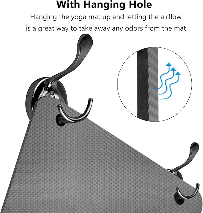 LFS Yoga Mat 72.8" x 31.5" x 2/5 inch Thick With Strap and Bag, Extra Wide Workout Mat for Women and Men, Non Slip Exercise Mat for Home Outdoor Yoga, Pilates, Stretching, Floor & Fitness Workouts