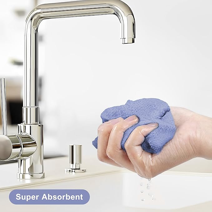 LIVOS Microfiber Cleaning Cloth Roll - 80 Pack, Reusable Paper Towels, Microfiber Towels for Cars, Super Absorbent Lint Free Cleaning Rags for House, Kitchen, Window-Light Purple, 11.5"x11.5"