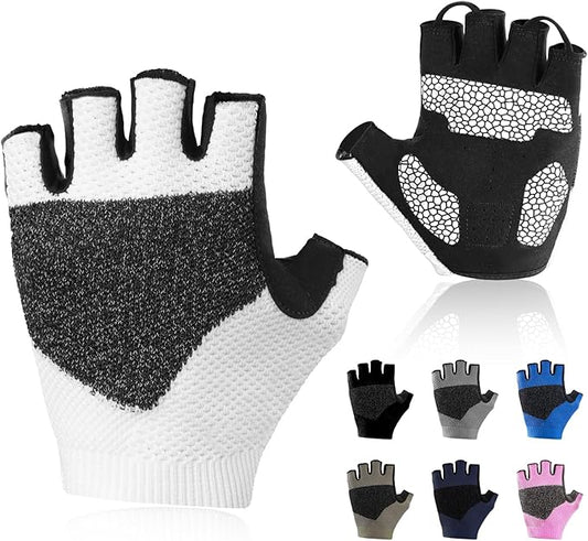 Cycling Gloves for Men Women, Half Finger Bike Gloves for Biking, Gym, Weight Lifting, Rowing, Riding, Outdoor Sports
