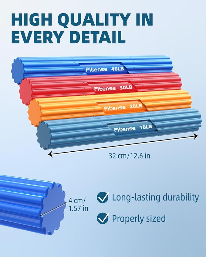 Flex Therapy Bar,Tennis Elbow Therapy Bar, Flexbar for Physical Therapy & Resistance Bar for Golfers Elbow,Tendinitis,Wrist,Forearms Pain, Improve Grip Strength and Relieve Pain