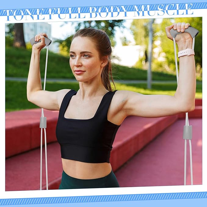 Poen Home Pilates Kit for Women Pilates Equipment Ring and Ball Set with Stretching Strap 8 Resistance Bands Non Slip Socks Gym Back Bags Exercise Equipment for Workout