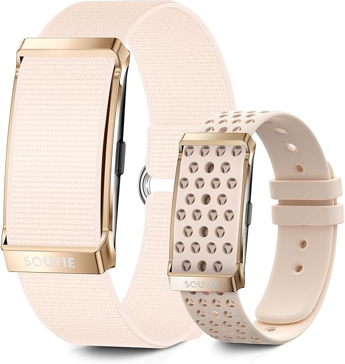 Smart Bracelet for Women, Wearable Health Activity Fitness Trackers, 24/7 Continuous Heart Rate/Blood Pressure/HRV/Stress Monitor, 24H Sleep Tracker, 170+ Sports Modes Smart Band with Free APP 2 Bands