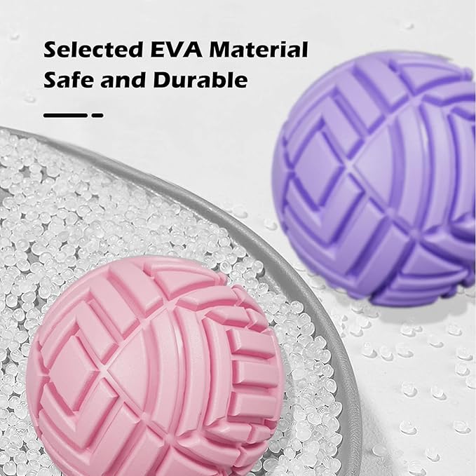 Tetop Fitness Muscle Massage Ball, 3.15in, Therapy Ball for Trigger Point Massage, Myofascial release, Mobility ball for Exercise & Recovery (Purple)