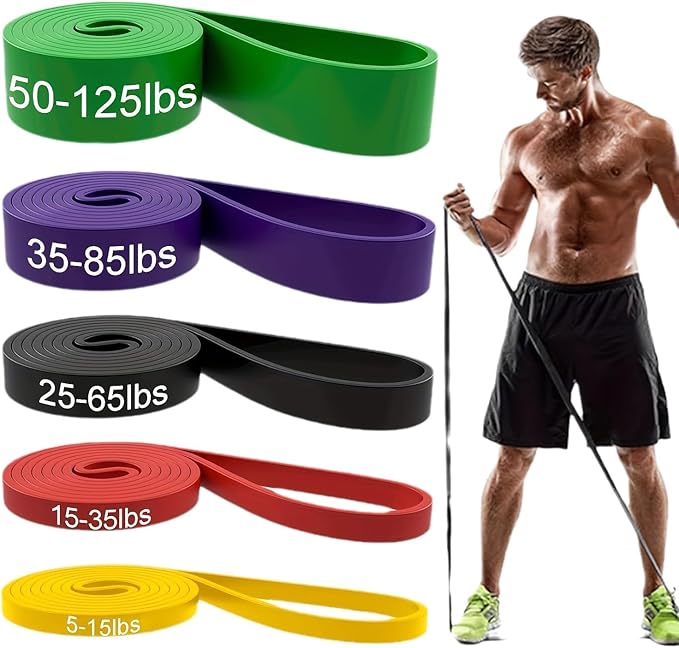 Professional Resistance Bands Set - Versatile Pull Up Bands for Working Out, Physio Therapy, and Muscle Training; Includes Door Anchor & Handles for Home Fitness - Ideal for Both Men and Women