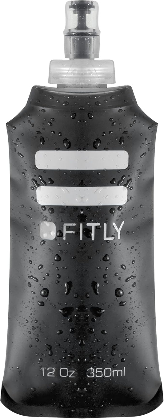 Soft Flask - Shrink As You Drink Soft Water Bottle for Hydration Pack - Folding Water Bottle Ideal for Running, Hiking, Cycling, Climbing & Rigorous Activity