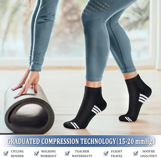 CHARMKING Compression Socks for Women & Men Circulation 15-20 mmHg is Best for Athletic Running Cycling Nurse Daily Wear