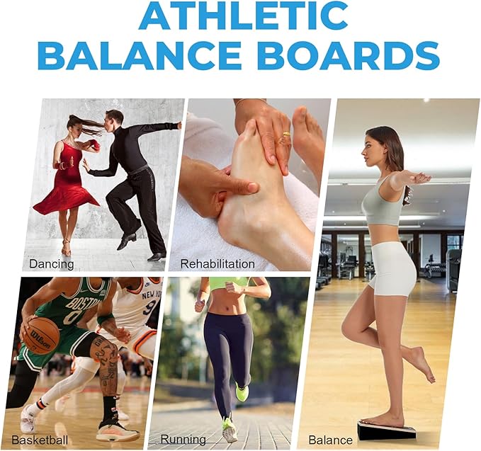 Athletic Balance Boards,Slant Board,Wobble Board,Balance Wedge for Condition Your Body and Prevent Injury