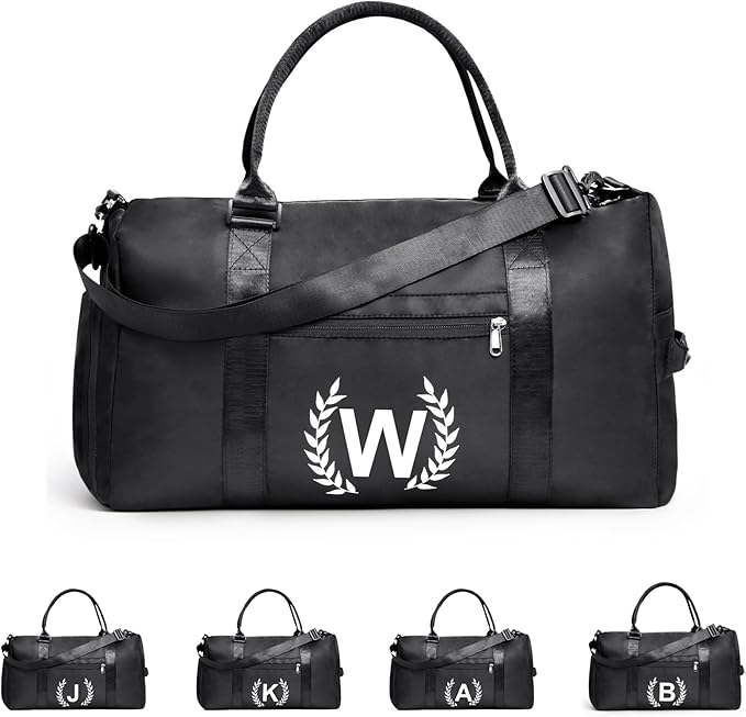 Gym Bag for Women & Men, Fitness Workout Sports Travel Duffle Bag with Wet Pocket & Shoes Compartment, Great Present for Gym Lovers