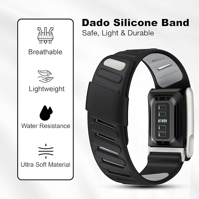 Silicone Sport Replacement Band Compatible with WHOOP 5.0, One, Peak, and Life Fitness Tracker – Breathable, Durable & Comfortable | Not for Whoop Gen 4