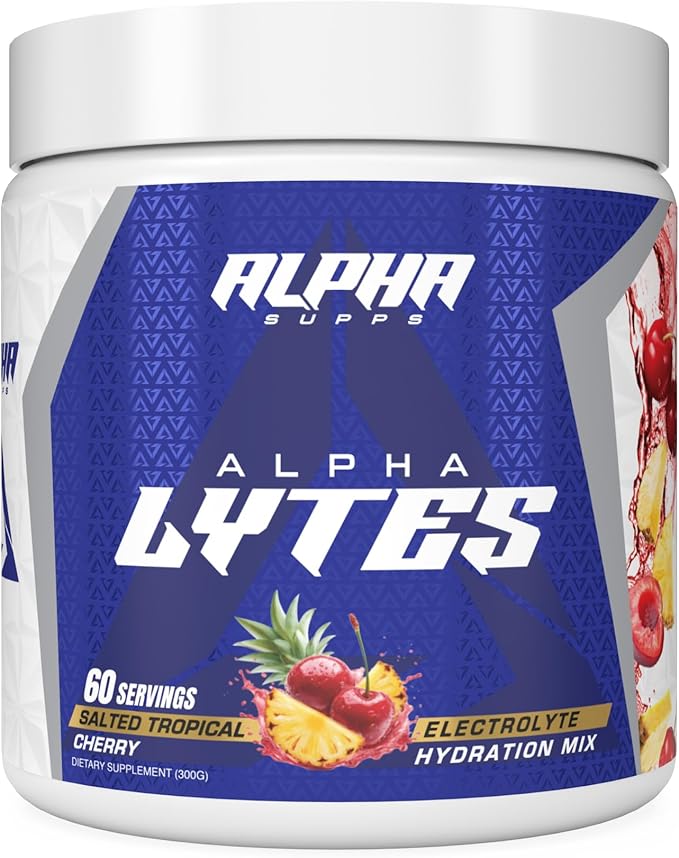 Lytes - Electrolyte Powder Daily Hydration Drink Mix - Sugar-Free, Zero Calorie Instant Formula with Trace Minerals and Antioxidants (60 Servings, Salted Tropical Cherry)