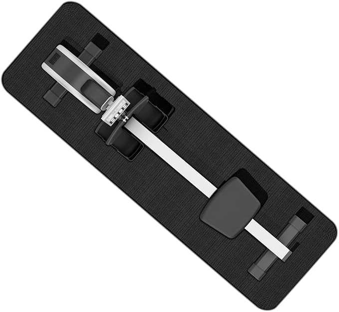 Rowing Machine Mat 96" x 30" with Storage Bag and Sports Towel,Treadmill Mat for Carpet & Hardwood Floors,Rower Mat,Elliptical Mat,Bike Mat,Gym Exercise Equipment Mat,Fitness Equipment Mat