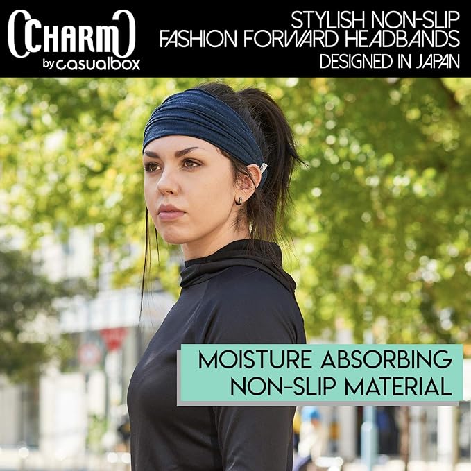 CHARM Headband Bandana Japanese Style - Mens Head Wrap Womens Hair Band by Casualbox