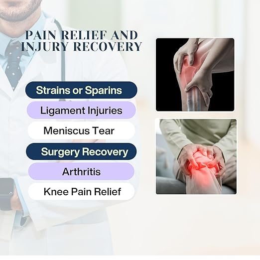 Hinged Knee Brace for Women/Men - Adjustable Knee Immobilizer with Locking Side Stabilizers for ACL/PCL/MCL Ligament Injuries, Meniscus Tear, Arthritis, Post Surgery Recovery