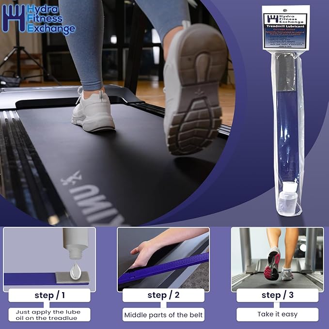 Hydra TreadLube Treadmill Walking Belt Lubricating Kit 100% Spirit Sole Fitness Silicone lube Tread Lube with 16" Applicator Reduces Friction Works with Most Treadmill