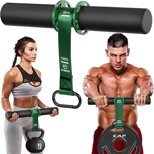 FitBeast Forearm Strengthener & Wrist Roller - Forearm Strength Trainer with Thickened Anti-Slip Grip Handles&Adjustable Strap, Perfect for Forearm Exercising, Boosting Grip Strength, Muscle Building