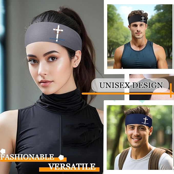 3pcs Sports Sweat Bands Headbands Men Head Sweat Band Headbands for Men Skull Sweatbands Mens Women