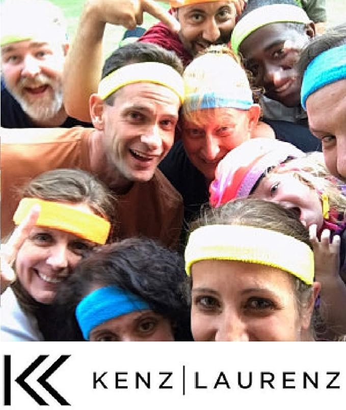 12 Sweatbands Cotton Sports Headbands Terry Cloth Moisture Wicking Athletic Basketball Headband by Kenz Laurenz