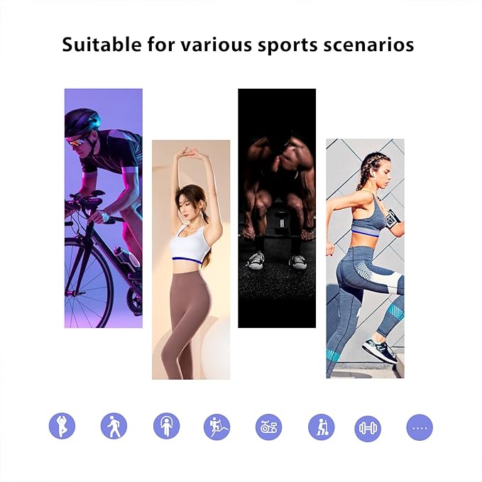 Comfortable Heart Rate Chest Replacement Strap for Polar H10 H9 Garmin Wahoo Coospo PowrLab Fitcent Magene MOOFIT IGPSPORT