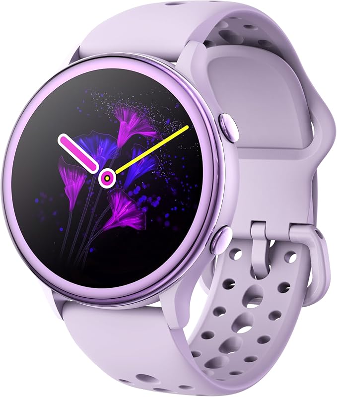Smart Watches for Women, Fitness Tracker with Heart Rate & SpO2 Monitor, IP67 Waterproof Activity Tracker for Men & Women, Smart Sports Watch for Android & iOS (Purple)