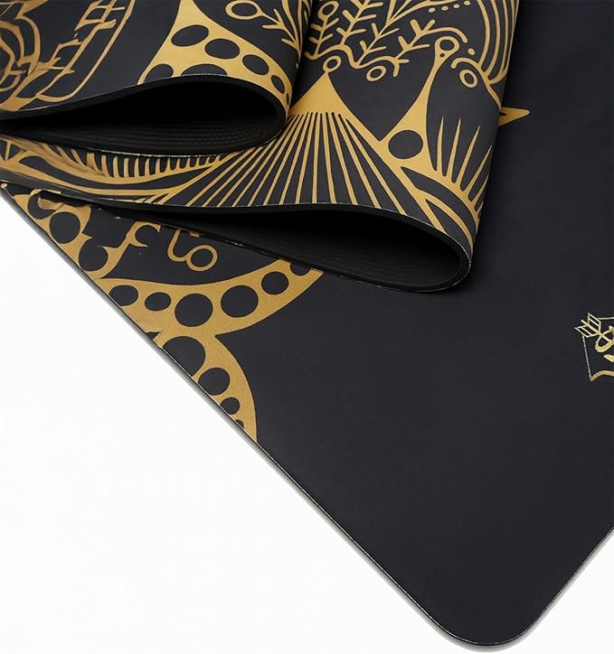 TPE Yoga Mat - Artist Designed, Premium eco friendly mats, Non Slip, Non toxic, Great For Regular & Hot Yoga, Pilates and Workouts (72 inch x 24 inch x 6mm thick)