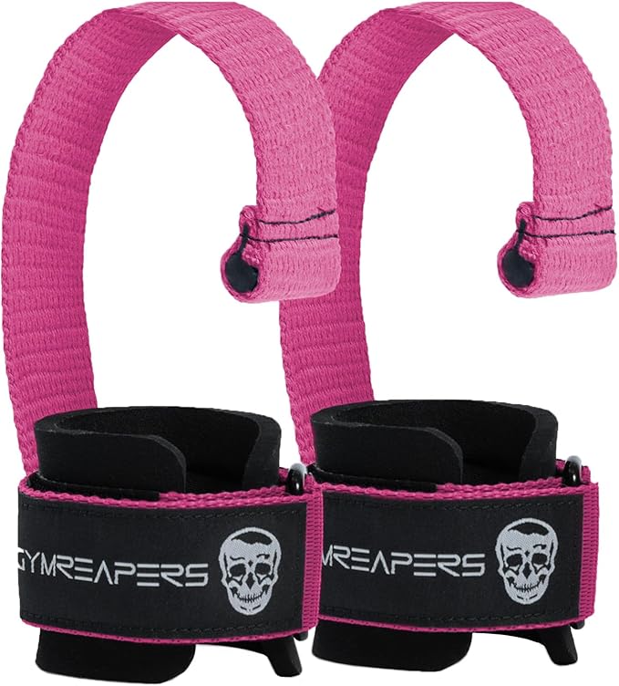 Gymreapers Weight Lifting Straps With Dowel - Wrist Straps for Weightlifting - Workout Deadlift Wrist Weights - Reinforced Stitching & Padded Fit Gym Accessories for Strength & Gym Hand Grip