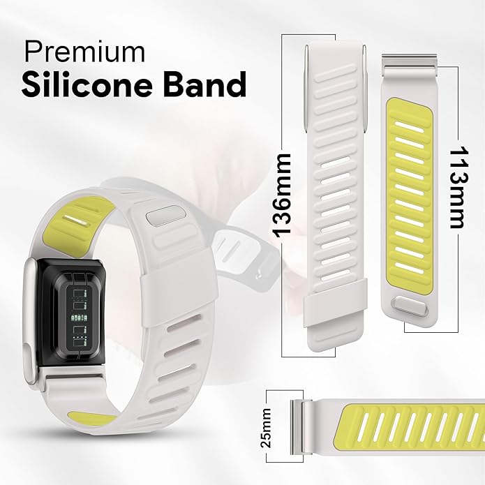 Silicone Sport Replacement Band Compatible with WHOOP 5.0, One, Peak, and Life Fitness Tracker – Breathable, Durable & Comfortable | Not for Whoop Gen 4