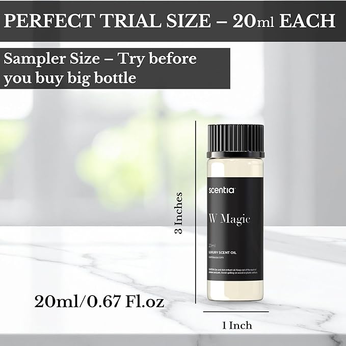 Hotel Diffuser Oil | Aromatherapy Fragrances Inspired by 5-Star Hotels | Luxurious Scents Gift Set - 3 x 20ml Bottles Set - The 1 Hotel Miami, W Hotel & 5- Star Hotels