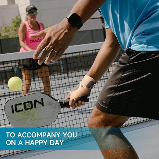 Pickleball Wrist Brace Support for Tennis, Ultra Thin Elastic Wrist Wraps, Lightweight, Breathable and Skin Friendly (Misty Rose,Left)