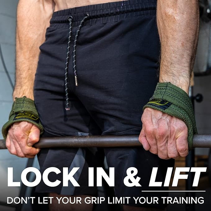 SERIOUS STEEL FITNESS Red Figure 8 Lifting Straps | Deadlift & Strongman Axle Straps - 3 Sizes