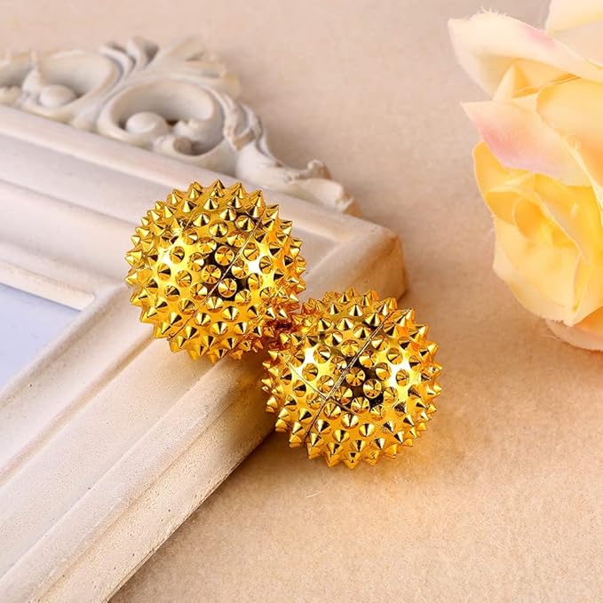Spiky Massage Ball, 1 Pair 32mm Acupressure Ball, Hand Massage for Pain Pressure and Stress Relief