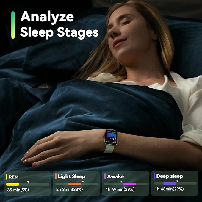 ENOMIR Smart Watch for Men Women, Alexa Built-in Fitness Tracker with Call Function&1.8" HD Touchscreen, IP68 Waterproof Heart Rate/Sleep/SpO2 Monitor, 100+ Sport Modes, iOS Android Compatible, Green