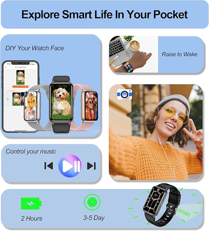 Smart Watch for Men, Fitness Tracker (Answer/Make Calls), with 1.47″ AMOLED Always-On Display, 24/7 Heart Rate, Sleep Tracking, 110+ Sport Modes, Custom Watch Faces,Compatible with Android&iPhone, A1