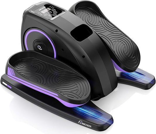 ANCHEER Under Desk Elliptical Machine, Electric Seated Pedal Exerciser as Seen on, Mini Elliptical Machines for Seniors, LCD Display Monitor, Portable Quiet Elliptical Machine, Leg Exerciser for Home