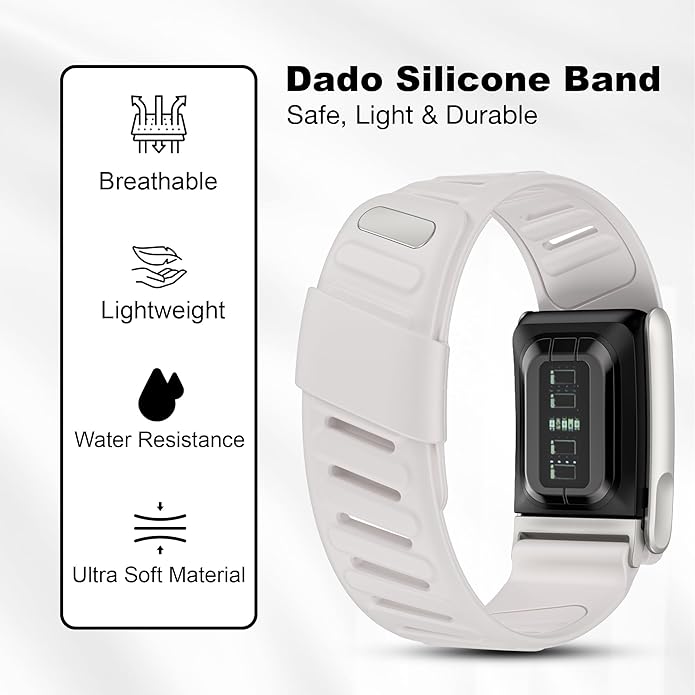 Silicone Sport Replacement Band Compatible with WHOOP 5.0, One, Peak, and Life Fitness Tracker – Breathable, Durable & Comfortable | Not for Whoop Gen 4