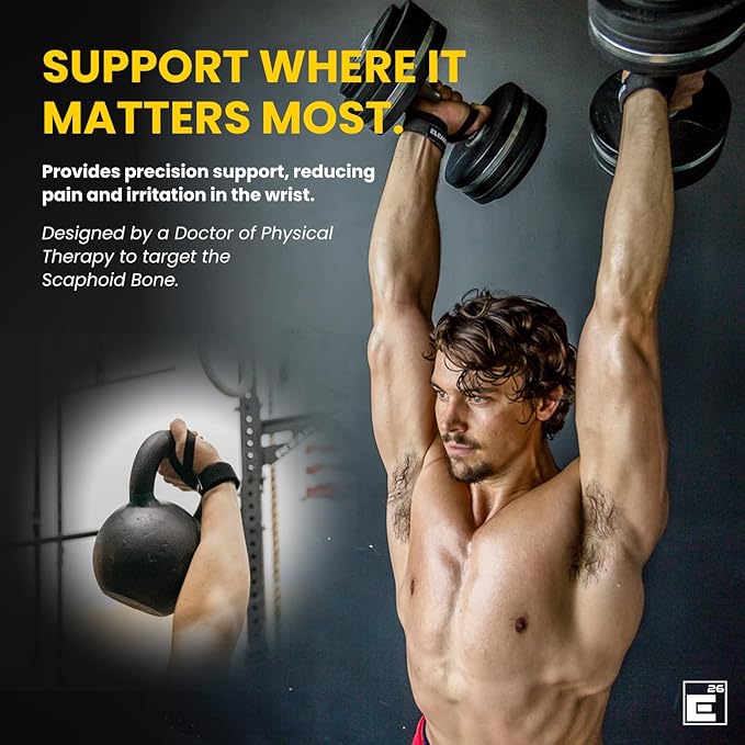 Element 26 IsoWraps Scaph Wrist Wraps for Cross Training, Weightlifting, Olympic Weight Lifting - Lifting Wraps for Men and Women - Wrist Support Braces with Mobility - Scaph Wraps for Scaphoid