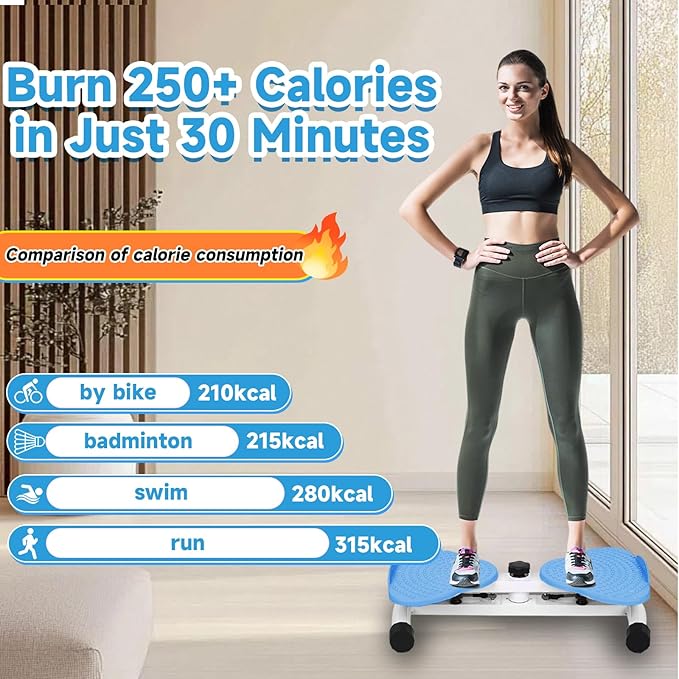 Waist Twister, Waist Twisting Machine, Waist Twister Machine Exercise, Ab Roller with 350 lbs Ab Twister, 20dB Ultra-Quiet Noiseless Home Gym Exercise Equipment for Women Men