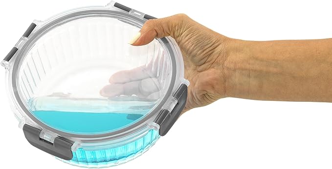 JoyJolt 24pc Borosilicate Glass Storage Containers with Lids | 12 Airtight/Freezer Safe Food Storage Containers for Pantry and Kitchen | Meal Prep Container for Lunch | Glass Tupperware Set