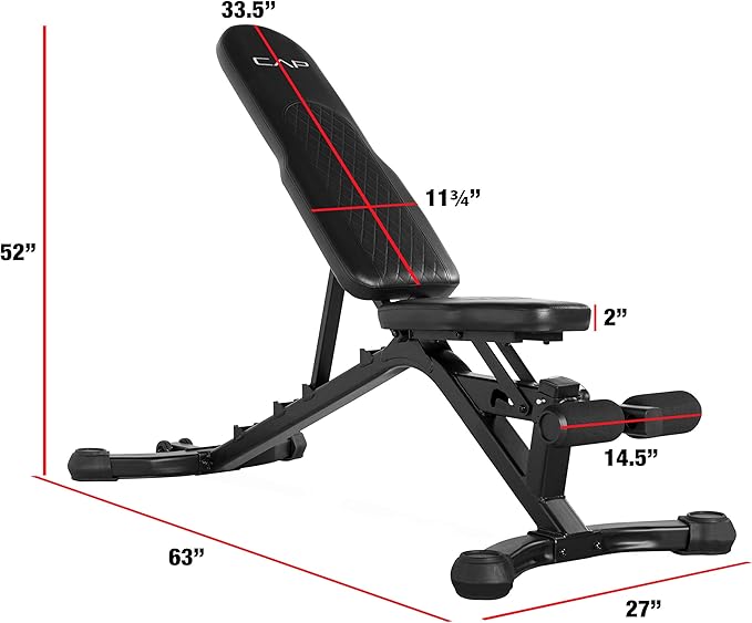 CAP Barbell Multi-Purpose Adjustable Utility Strength Training Weight Bench | Multiple Options