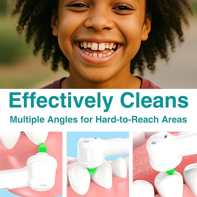 Interdental Replacement Brush Heads for Oral-B Electric Toothbrushes（Except The iO Series）, 2-Pack, Ideal for Braces, Between Teeth, and Back Teeth Cleaning