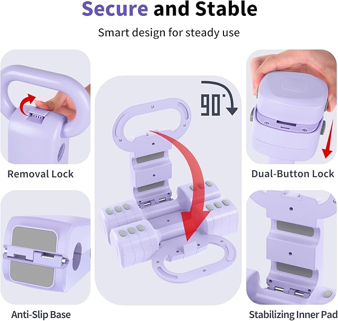 2-in-1 Adjustable Dumbbells Set, 4 Levels Weight Dumbbells Set for Women Men, Each 2.2/3.3/4.4/5.5lb Hand Weights with Kettlebell Form for Home Gym Exercise Training