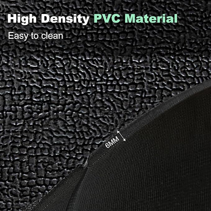 Treadmill Mat, Exercise Equipment Mat 63"x30", 1/4" Thick, Foldable Non-Slip Waterproof Surface for Walking Pad, Stationary Bike, Elliptical, Carpet & Hardwood Floor Protection, Noise Reduction