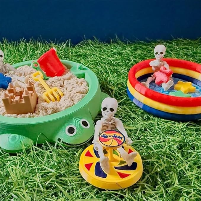 Mini Turtle Sandbox Desk Toy with Soft Sand and Small Tools, Premium Sand Garden for Desk Kit - Mini Zen Garden Kit Gifts Decor Desktop Accessories for Home, Office Stress Relief(Yellow,5.5in)